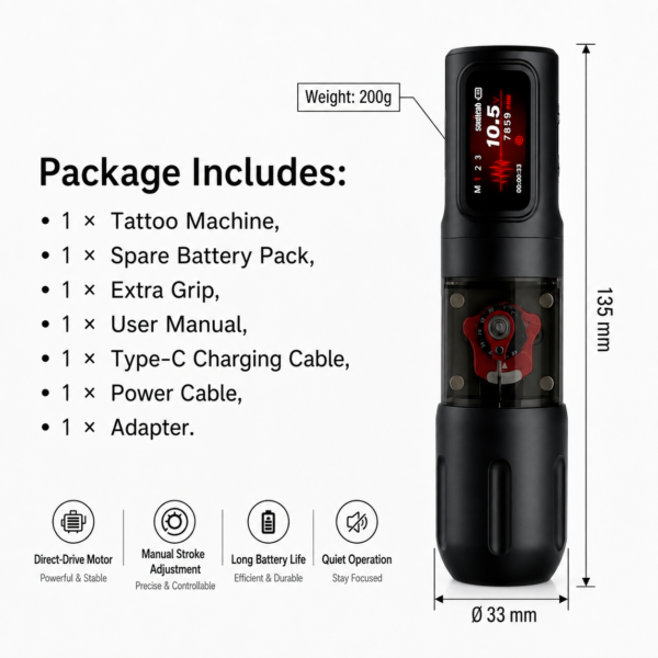 777 Soullead VIGOR 09 Wireless Tattoo Pen
